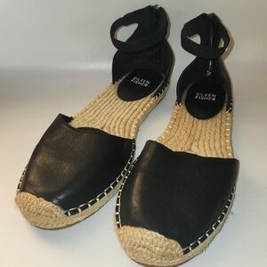 NWOT Eileen Fisher Black Espadrille Sandals Size 8